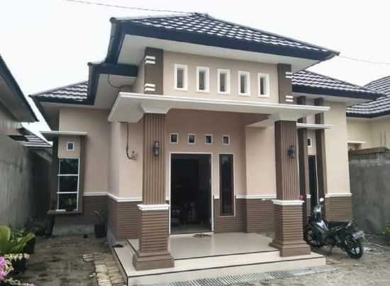 33 Cat rumah minimalis nuansa coklat