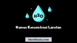 Rumus Konsentrasi Larutan